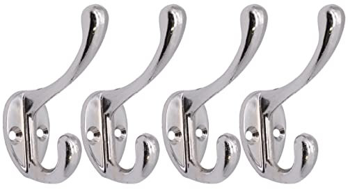 EAI Hat Coat & Robe Hook - Polished Chrome - Pack of 4