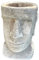 Darthome Easter Island Head Planter Stone Antique Grey Moai Face Bust Plant Pot Ornament