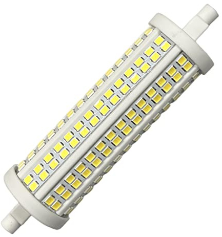 1 Pezzo Lampada Led R7S 118mm Dimmerabile, 20W=250W 2500lm, Diametro 30mm, Angolo Luce 360°, Bianco Freddo 6000K
