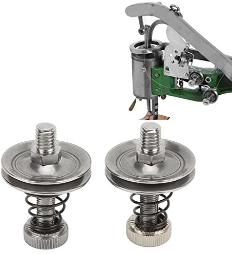 Hapivida Tensor de Hilo, Guía de Hilo en Acero Inoxidable 3.5x1 cm para Máquinas de Coser Overlock y Presilladoras de 3 Hilos, Montaje Fácil y Ajuste de Tensión Preciso para Talleres de Costura