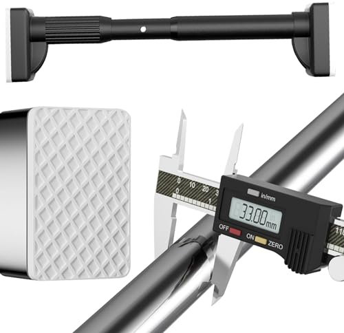 Gardinenstange ohne Bohren, 410CM-500CM, 360CM-450CM, 160CM-250CM, 40CM-55CM, Duschvorhangstange, Kein Bohren, Rutschfest, Vorhangstange Klemmstange Teleskopstange, für Badezimmer, Kleiderschrank, Fen
