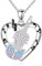 YONFQE Violine Halskette für Musikliebhaber 925 Sterling Silber Herz Anhänger Musikinstrument Schmuck Geschenk für Frauen Violine Spieler