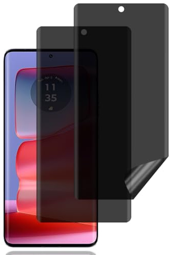 BCHKLAI Protector Pantalla Privacidad para Motorola Edge 50 Pro [2 Piezas] | Antiespia Película TPU Flexible, Anti-Rasguños, Sin Burbujas, Anti-Espía Protector Pantalla para Motorola Edge 50 Pro
