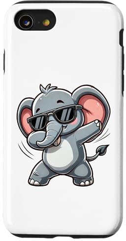 Elefant Dabbing | Süßer Elefant am Tanzen mit Elefantmotiv Hülle für iPhone SE (2020) / 7 / 8