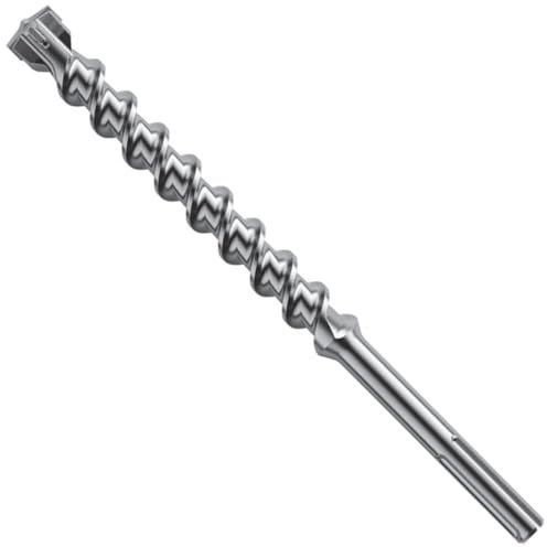 S&R Professional Hammerbohrer SDS MAX ZENTRO 25 x 720 mm, Vierschneider, Industriequalität Made in Germany, Bohrer für armierten Beton, Stein, Mauerwerk, Bohrhammer Betonbohrer, Steinbohrer