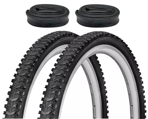 F24Tyre 2er Set Fahrradreifen 24x1,75 Zoll 47-507 wählbar mit Schläuchen | Autoventil Fahrradventil – Trekkingreifen Allround für Citybike Trekkingrad Tourenrad