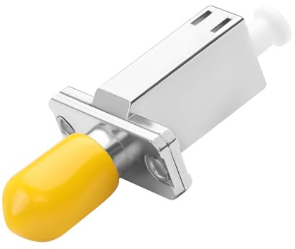 QIANRENON LC auf ST Hybrid Glasfaser Koppler SM 9/125μm LC/UPC Buchse auf ST/UPC Buchse Simplex Singlemode Faser Adapter lc-st Fibre Optic Anschluss,für Anpassung Patch Cord Pigtail FTTH