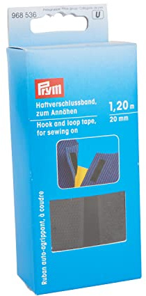 Prym Hook and Loop Tape, Polyester, Black, 14 x 9 x 2.4 cm