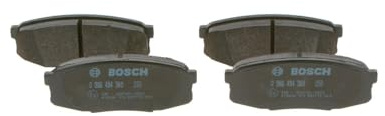 Bosch BP1288 - Brake Pads Car Rear Axle - Bosch Quality - Reduced Noise and Dust - ECE-R90 Certified - Copper-Free - 1 Set of 4 Pads
