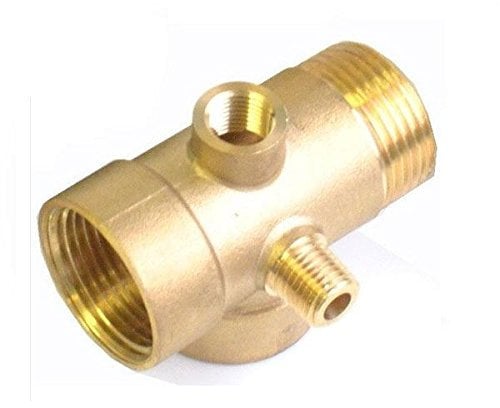 5 vie in ottone Pompa R5 Raccordi connettore per recipienti a pressione e misuratori 1X 1/4
