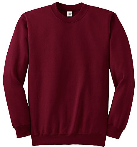 Star and Stripes XX-LARGE WINE crew neck cotton sweatshirts durable jumpers unisex fitting
