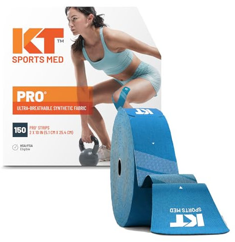 KT Tape Unisex-Adult KT PRO JUM-LBL-OS Kinesiologie-Tape, Laser-Blau, 38 m
