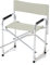 VERDELOOK Sedia Regista in Poliestere 47x57 cm Altezza 78 cm, Avorio, Esterni Giardino terrazza