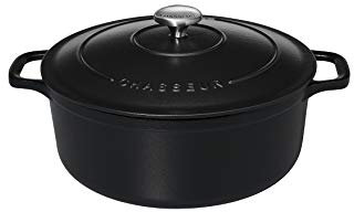 Chasseur 11832401 Cocotte ronde, Fonte émaillée, Mat (intérieur Noir), 22 cm