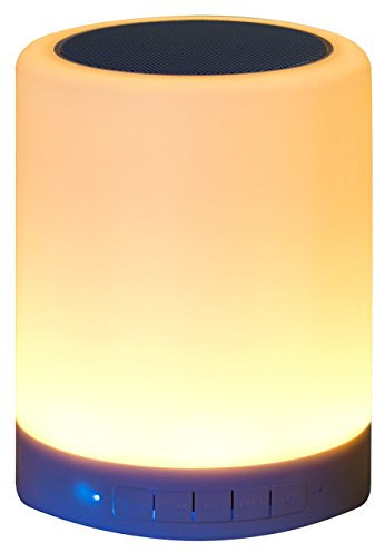 Lunartec 2in1-Bluetooth-Lautsprecher und LED-Tischleuchte, 6 Watt, 160 Lumen