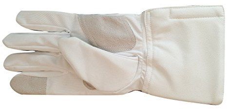 Balaur 3-Weapon Praxis Fencing Handschuh waschbar Epee Folie Sabre weiß Polyester