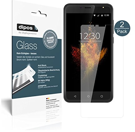 dipos 2x Displayschutzfolie 9H klar für Wieppo S6