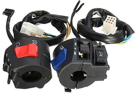 Alamor Interruptor Universal De Control De Luz De Señal De Giro del Cuerno del Manillar De La Motocicleta De 7/8 Pulgadas 22Mm