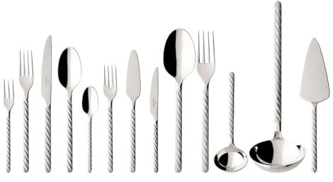 Villeroy & Boch Montauk Couverts de table pour 12 personnes, 113 pièces, Acier inoxydable