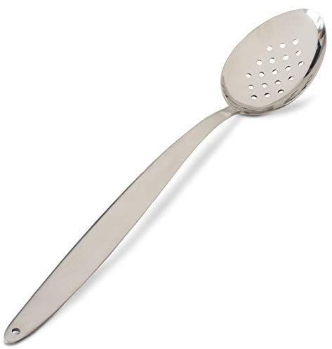 JB Prince Gray Kunz Perforated Spoon - XL
