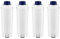 4-pack Wasserfilter kompatibel mit DeLonghi DLS C002 Kaffeemaschinen Filterpatronen, DLSC002, SER 3017, Magnifica, Caffe, Cappuccino, ECAM, ESAM, ETAM, BCO, EC