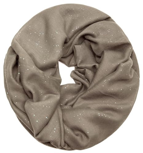 Gloop Damen edler einfarbiger Loop Schal Schlauchschal,Unifarben Tuch, leichter Schlauchschal 01122-01123-P
