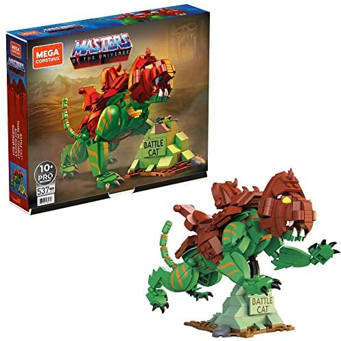 MEGA Construx GVY14 - Masters of The Universe Battle Cat Actionfigur zum Zusammenbauen, Bauspielzeug für Kinder, ab 10 Jahren
