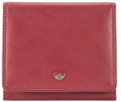 Golden Head Polo RFID Protect Billfold Coin Wallet with Large Coin Compartment Red