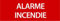 Panneau PVC 5mm 18x6cm Alarme Incendie