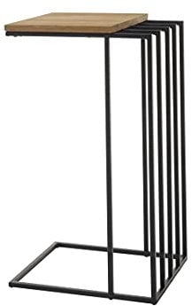 Robas Lund Beistelltisch Couchtisch Eiche, Gestell schwarz BxHxT 40x70x35 cm