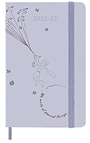 Moleskine - Weekly Planner 18 Months 2022-2023, Limited Edition Le Petit Prince, Weekly Planner With Hard Cover And Elastic Closure, Size Pocket, 9 x 14 cm, Color Fly