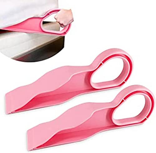 AOOPOO Mattress Lifter,2Pcs Ergonomic Mattress Wedge Elevator,Bed Making & Mattress Lifting Handy Tool Alleviate Back Pain Easy to Allow Quickly Tuck in Sheet