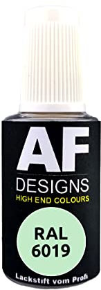 Alex Flittner Designs Lackstift RAL 6019 WEISSGRUEN glänzend 20ml Reparaturstift Acryl Retuschierlack Reparaturlack Holz Metall Möbel Bad