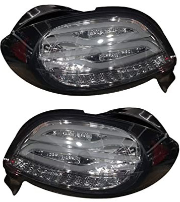 Rücklicht Bremslicht 1 Satz -Heckleuchten Endstück Bremse Blinker Lampe Autozubehör Für Peugeot 206 2004-2008 206CC (Farbe : Schwarz)