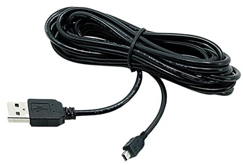 YSJJZRL Cable Mini USB de 90°, USB 2.0 Macho a Mini B Macho Cable de Cargador Compatible con Reproductor de MP3, cámara, Dash CAM (4M,Derecho)
