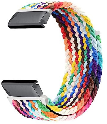 AireWiki Nylon Armband Kompatibel mit Garmin Instinct 2 / Instinct 2 Solar/Instinct 2 Surf/Instinct 2 Tactical Stoff Sport Armbänder für Damen Herren Ersatz (2)
