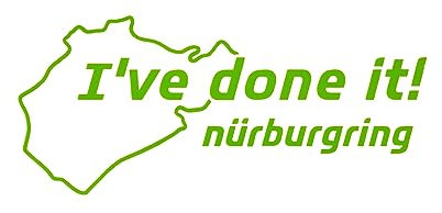 NÜRBURGRING - Aufkleber - I've done it! - 11,5 cm, Farbe:Grün, Größe:Onesize