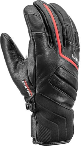 LEKI Phoenix 3D Handschuhe, Black-red, EU 10