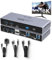 MT-VIKI 8K60Hz HDMI KVM Switch 2 Port 2 PC 1 Monitor Unterstützt eine Tastatur Maus mit 4* USB 3.0 4K@120/144Hz 2K@165Hz 1080P@240Hz HDMI 2.1& HDCP 2.3