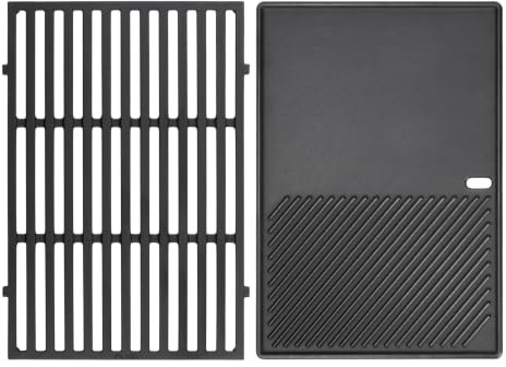 Wendbare Grillplatte Gusseisen & Grillrost für Weber Spirit 300