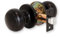 XFORT Bello Passage Knob Set Matt Black, Door Knob for Internal Wooden Doors, Complete Set with Tubular Latch.