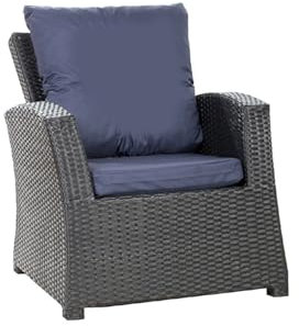 4er Set Rattanmöbel Auflagen Kissen für Relaxstühle Auflagen für Rattanmöbel Gartenmöbel Rattanmöbel Auflagen Kissen für Sessel Rattan Sofakissen (Dunkelblau)