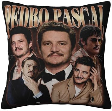 Pedro Kissenbezug, Motiv: Schauspieler Pascal, quadratisch, 45,7 x 45,7 cm, dekorativer Kissenbezug