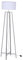 Decor Space Stehlampe Mathis grau antik aus pulverbeschichtetem Stahl Lampenschirm aus Baumwolle H 156 cm