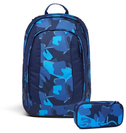 satch Air Schulrucksack Set 2tlg. inkl. Schlamperbox (Troublemaker)