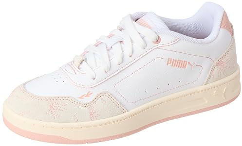 Puma Court Classy Crafted Flowers, Weiblich Sneaker, Puma White-Rose Quartz,