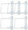 Ruidee 5 Stück Rechteck Splinte 12x80mm Welle Sicherungsstift Kupplungsstift Karbonstahl Sicherungssplint Sicherungsbolzen Oberlenkerbolzen für Bauernhof-Anhänger, Bauernhof, Garten (FSX/12x80mm)