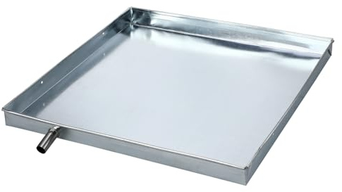 Bac de Récupération Ac Sandales Femme Fer Argenté pour Climatiseur | Plaque de Drainage Stable, Anti-fuite, Protège le Sol, Usage Intérieur et Extérieur, Plastique et Fer