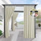 Tielag Outdoor Curtains Waterproof, Gazebo Curtains, Pergola Curtains, Blackout Privacy Outdoor Curtain for Garden Patio Porch Pool, Cream, 132×183cm, 1 Panel