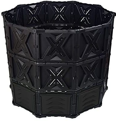 Contenitore per compost da giardino, Bidone for compost termico, grande bidone for compost da esterno, 120 litri / 32 galloni, composter for materiale isolante, compostaggio accelerato con apertura en